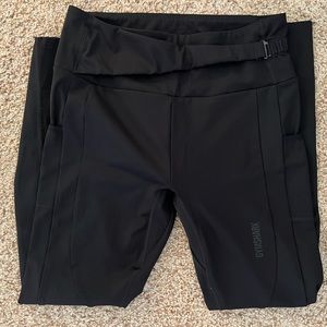 GYMSHARK   High rise black leggings with pockets
